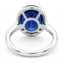 Natural Sapphire Ring 2.90ct - White Gold 14K