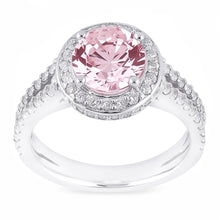 Natural Sapphire Ring 2.91ct - White Gold 14K