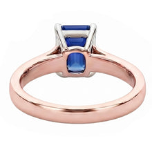 Natural Sapphire Ring 2ct - Rose Gold 14K