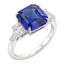 Natural Sapphire Ring 2ct - White Gold 14K