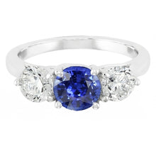 Natural Sapphire Ring 2ct - White Gold 14K