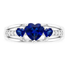 Natural Sapphire Ring 2ct - White Gold 14K