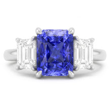 Natural Sapphire Ring 2ct - White Gold 14K