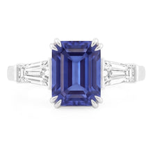 Natural Sapphire Ring 2ct - White Gold 14K