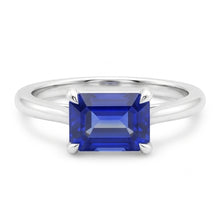 Natural Sapphire Ring 2ct - White Gold 14K