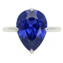 Natural Sapphire Ring 2ct - White Gold 14K