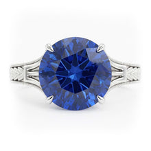 Natural Sapphire Ring 2ct - White Gold 14K