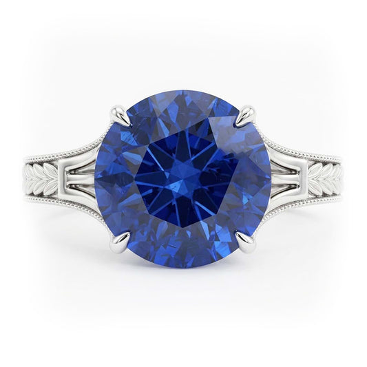 Natural Sapphire Ring 2ct - White Gold 14K