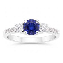 Natural Sapphire Ring 2ct - White Gold 14K