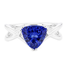 Natural Sapphire Ring 2ct - White Gold 14K