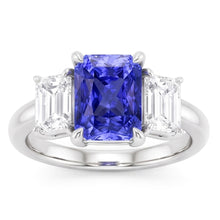 Natural Sapphire Ring 2ct - White Gold 14K