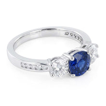 Natural Sapphire Ring 2ct - White Gold 14K
