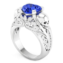 Natural Sapphire Ring 2ct - White Gold 14K