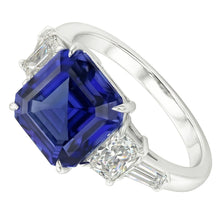 Natural Sapphire Ring 2ct - White Gold 14K