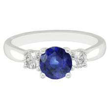 Natural Sapphire Ring 2ct - White Gold 14K
