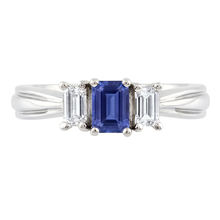 Natural Sapphire Ring 2ct - White Gold 14K