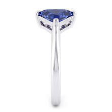 Natural Sapphire Ring 2ct - White Gold 14K
