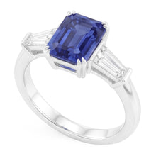 Natural Sapphire Ring 2ct - White Gold 14K