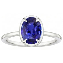 Natural Sapphire Ring 2ct - White Gold 14K