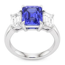 Natural Sapphire Ring 2ct - White Gold 14K