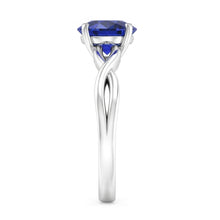 Natural Sapphire Ring 2ct - White Gold 14K