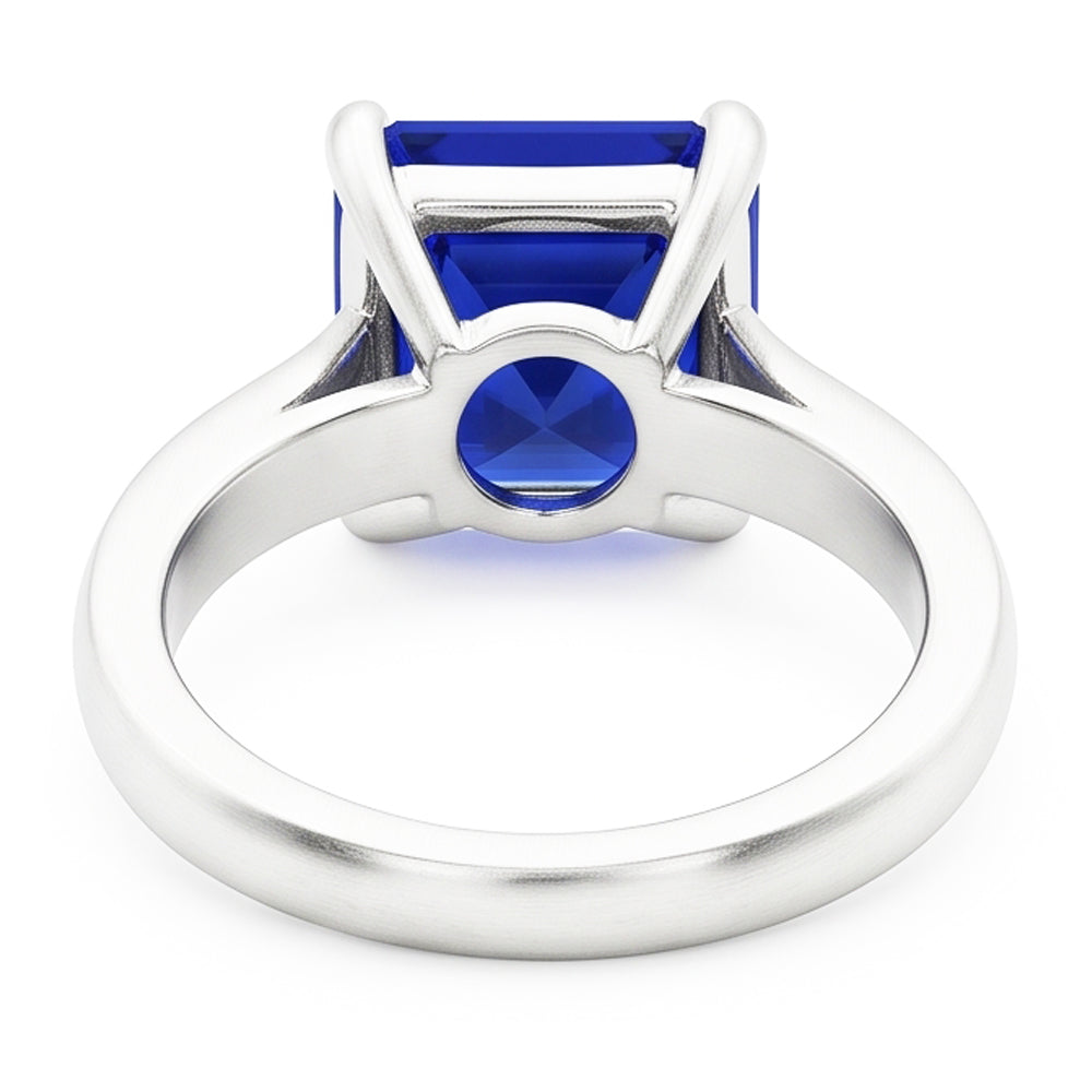 Natural Sapphire Ring 2ct - White Gold 14K
