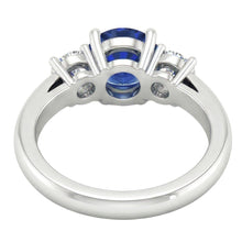 Natural Sapphire Ring 2ct - White Gold 14K