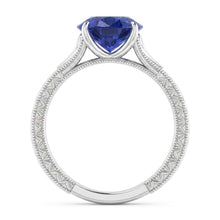Natural Sapphire Ring 2ct - White Gold 14K
