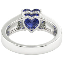 Natural Sapphire Ring 2ct - White Gold 14K