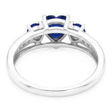 Natural Sapphire Ring 2ct - White Gold 14K