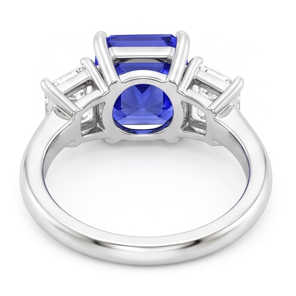 Natural Sapphire Ring 2ct - White Gold 14K