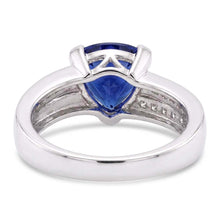 Natural Sapphire Ring 2ct - White Gold 14K