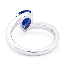 Natural Sapphire Ring 2ct - White Gold 14K