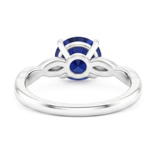 Natural Sapphire Ring 2ct - White Gold 14K