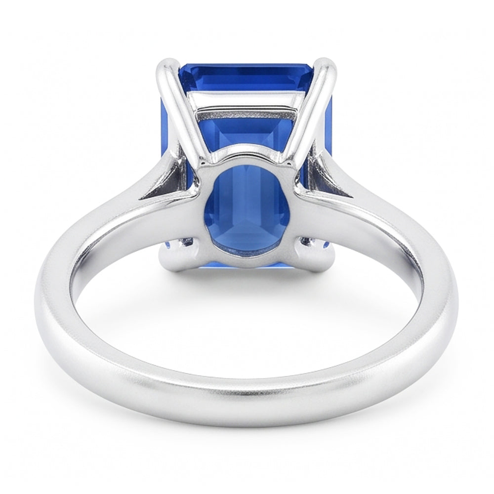 Natural Sapphire Ring 2ct - White Gold 14K