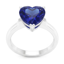 Natural Sapphire Ring 2ct - White Gold 14K