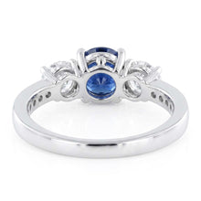Natural Sapphire Ring 2ct - White Gold 14K