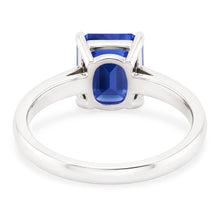 Natural Sapphire Ring 2ct - White Gold 14K