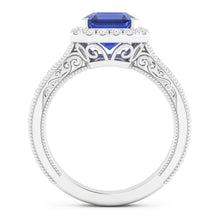 Natural Sapphire Ring 2ct - White Gold 14K