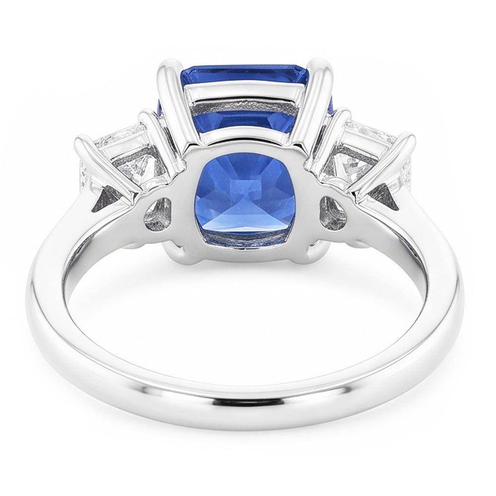 Natural Sapphire Ring 2ct - White Gold 14K