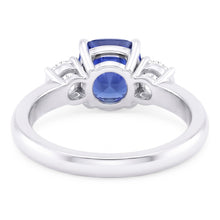 Natural Sapphire Ring 2ct - White Gold 14K