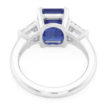 Natural Sapphire Ring 2ct - White Gold 14K