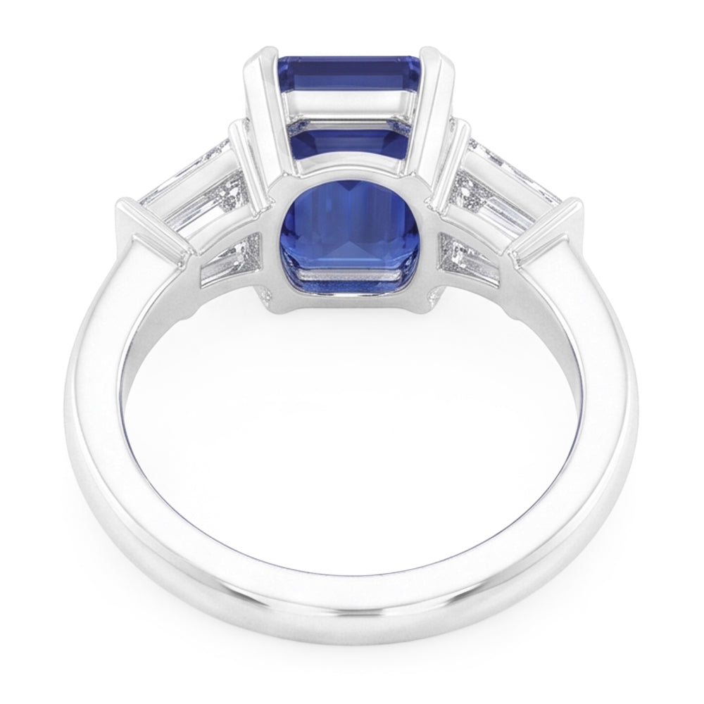 Natural Sapphire Ring 2ct - White Gold 14K