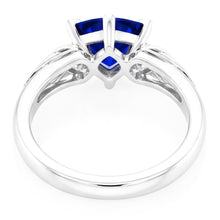Natural Sapphire Ring 2ct - White Gold 14K