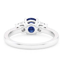 Natural Sapphire Ring 2ct - White Gold 14K