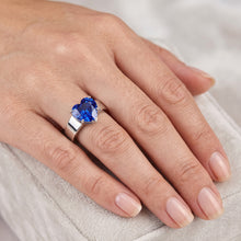 Natural Sapphire Ring 2ct - White Gold 14K