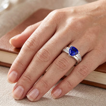 Natural Sapphire Ring 2ct - White Gold 14K
