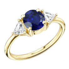 Natural Sapphire Ring 2ct - Yellow Gold 14K