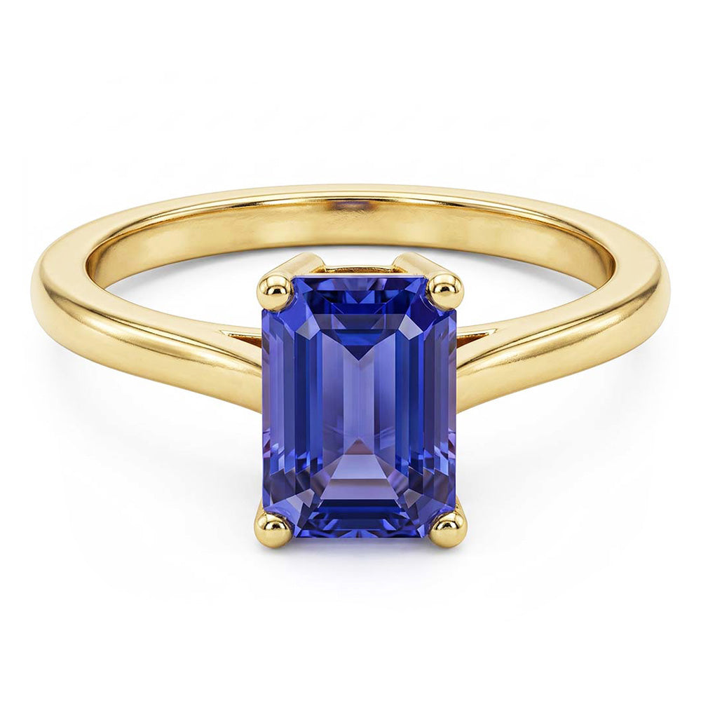Natural Sapphire Ring 2ct - Yellow Gold 14K
