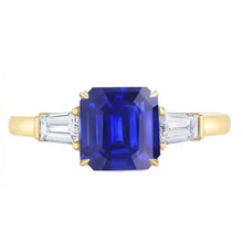 Natural Sapphire Ring 2ct - Yellow Gold 14K